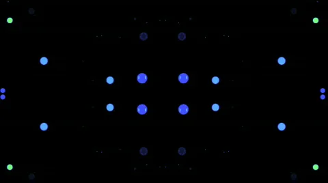 Dancing blue and yellow dots  Stock Footage 274071