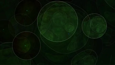 Dancing Bubbles (dark, moderate speed, green) Stock Footage 247256229