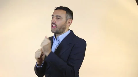 Dancing businessman Stock Footage 33354964