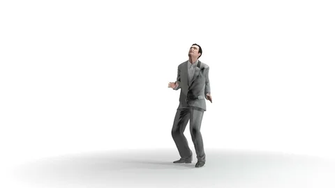 Dancing businessman Stock Footage 71681952