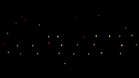 Dancing Candle Lights Baux de Provence 2 Stock Footage 345226467