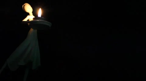 Dancing candleholder on left side Stock Footage 7520991