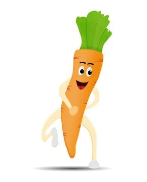Dancing carrot Stock Illustration