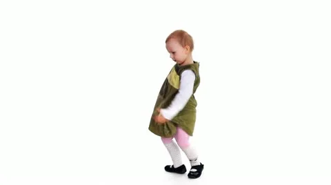 Dancing child - little star. Stock Footage 10825699