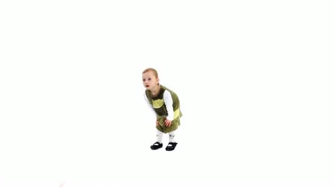 Dancing child-rehearsal break. Stock Footage 10822930