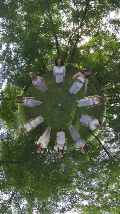 Dancing In The Circle Of Sisterhood A Celebration Of Unity And Joy. Stock Footage 284714952