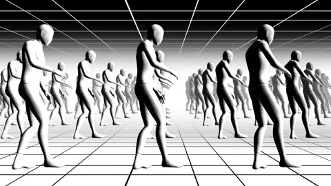 Dancing Clones Stock Footage 273578205