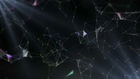 Dancing colorful laser show plexus background. Background for business Stock Footage 112539297