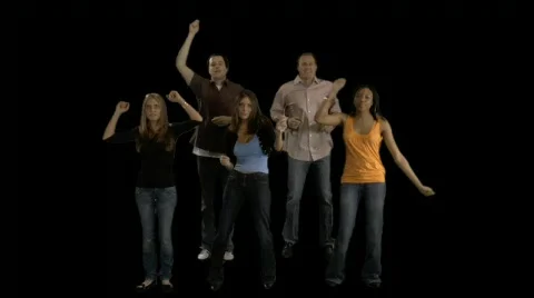 Dancing Concert Audience 2 Stock Footage 78632