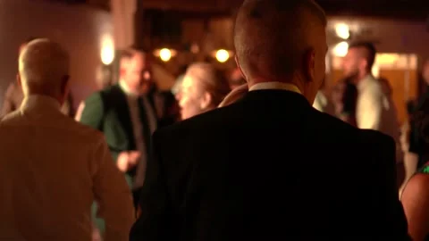 Dancing couple from behind Video stock 232757677