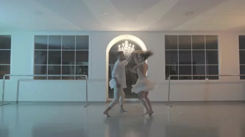 A dancing couple, log video Stock-Footage 229994536