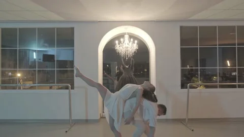 A dancing couple, log video Stock-Footage 229995865