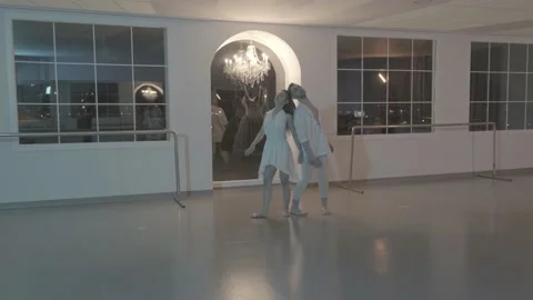 A dancing couple, log video Stock-Footage 230010553