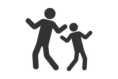 Dancing couple. Simple icon. Flat style element for graphic design. Vector EPS10 Stock Illustration