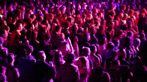 Dancing crowd during concert show Stock-Footage 49679838