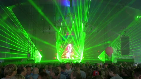 Dancing crowd at night club, 4k Stock Footage 43462002