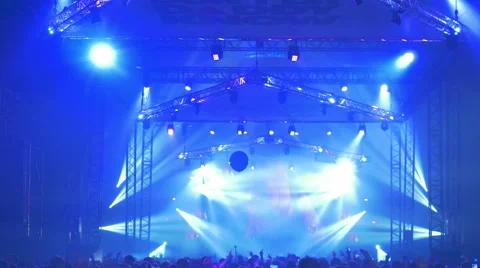 Dancing crowd at night club Stock Footage 43461566