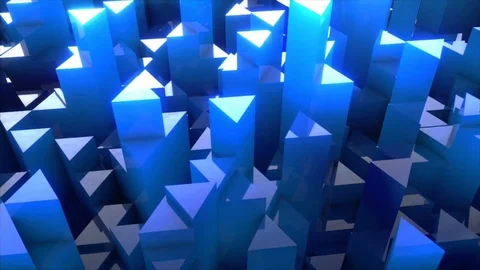 Dancing Crystals - Professional VJ Background Loop Video stock 80296324
