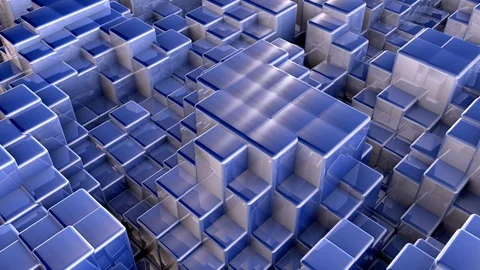 Dancing Cube elements Video stock 125270139