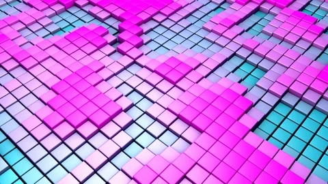 Dancing Cube elements Video stock 125270448