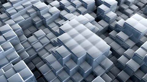 Dancing Cube elements Video stock 130560713