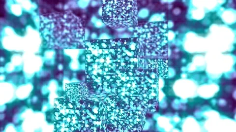 Dancing cubes Stock Footage 7727864