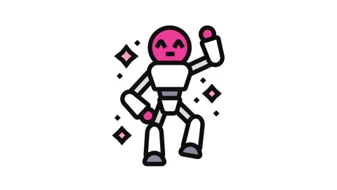 Dancing cute robot Stock Footage 326114361