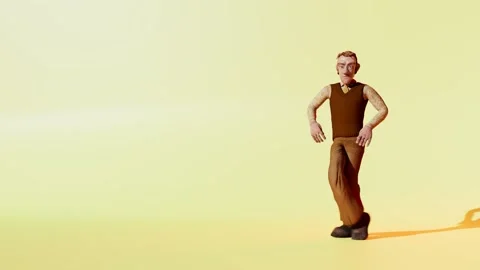 Dancing Dave Yellow Stock Footage 283815319