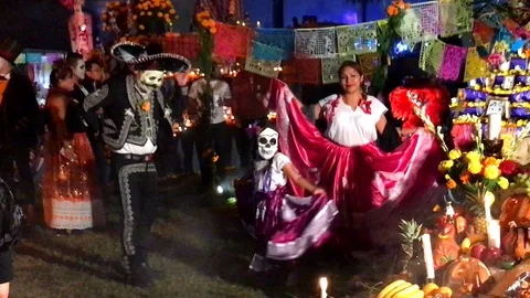 Dancing For The Dead Stock Footage 97968155