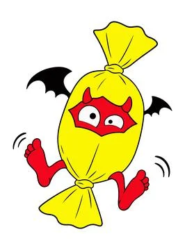 Dancing Devil Candy Stock-Illustration