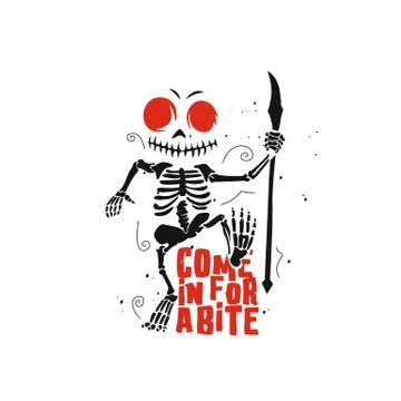 Dancing devil cartoon vector illustration design. Stock Illustration