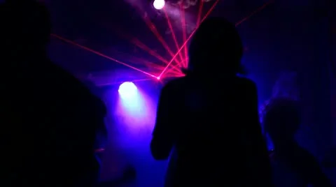 Dancing at the disco Stock Footage 10280145