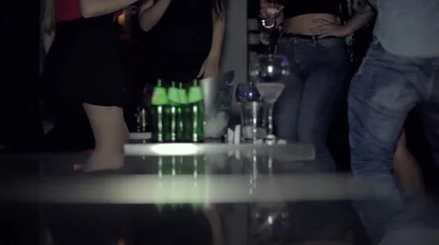 Dancing in disco. medium shoot Stock Footage 47894382