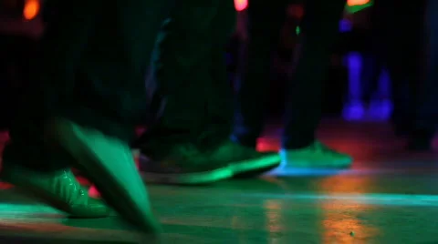 Dancing to the DJ music 2 Stock Footage 742098