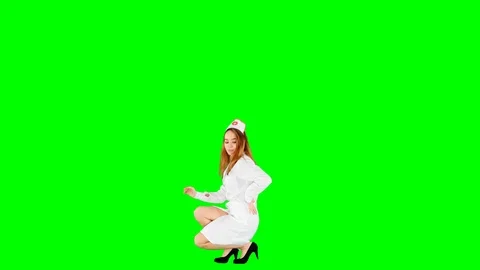 Dancing Doctor Green Screen Video stock 106101180