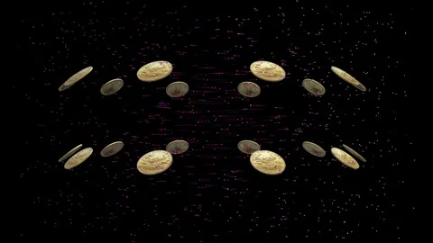 Dancing dollar coins Stock-Footage 260828932