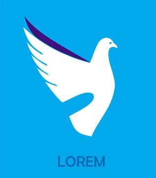 Dancing dove. Stock Illustration