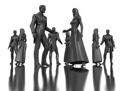 Dancing dummies Stock Photos