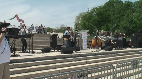 Dancing Ecstatic Christian Fundamentalists  Stock Footage 704536