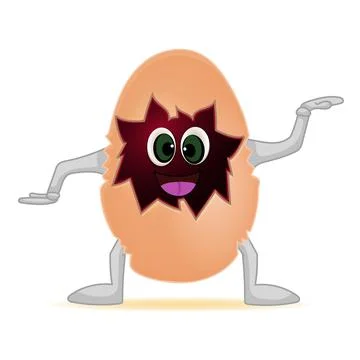 Dancing egg Stock Illustration