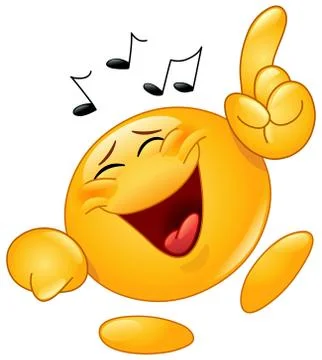 Dancing emoticon Illustrazione stock