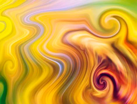 Dancing energy waves background concept Stock Illustration