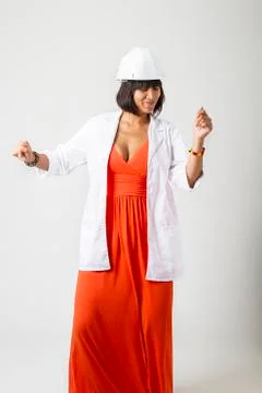 Dancing engineer Stock-Fotos