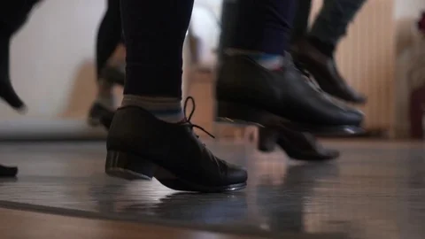 Dancing feet from Behind Stock Footage 83039348