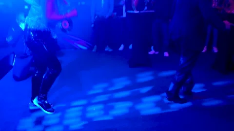 Dancing feet at a dance party Stock Footage 133805386