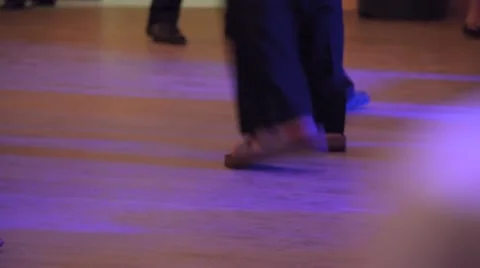Dancing Feet on Floor at Dance Party Video stock 58103627