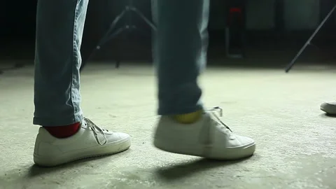 Dancing feet large. Video stock 93008476