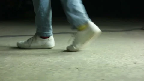 Dancing feet large. Video stock 93049032