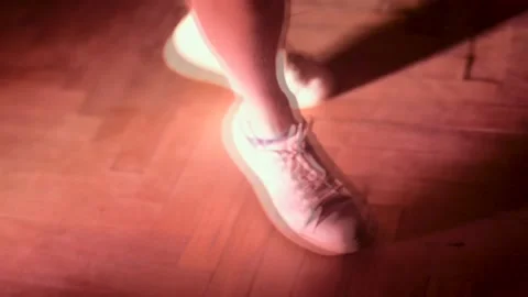 Dancing feet at party Stock Footage
