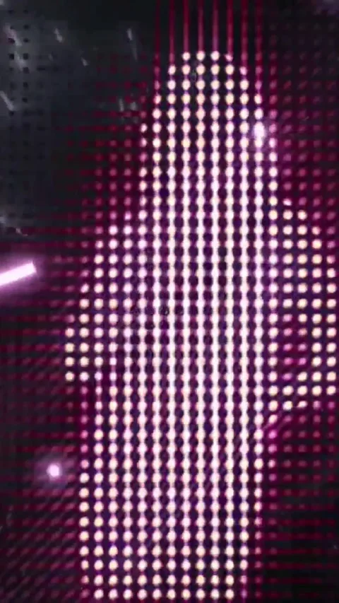 Dancing figure with background lights - 9x16 Stock Footage 313799845